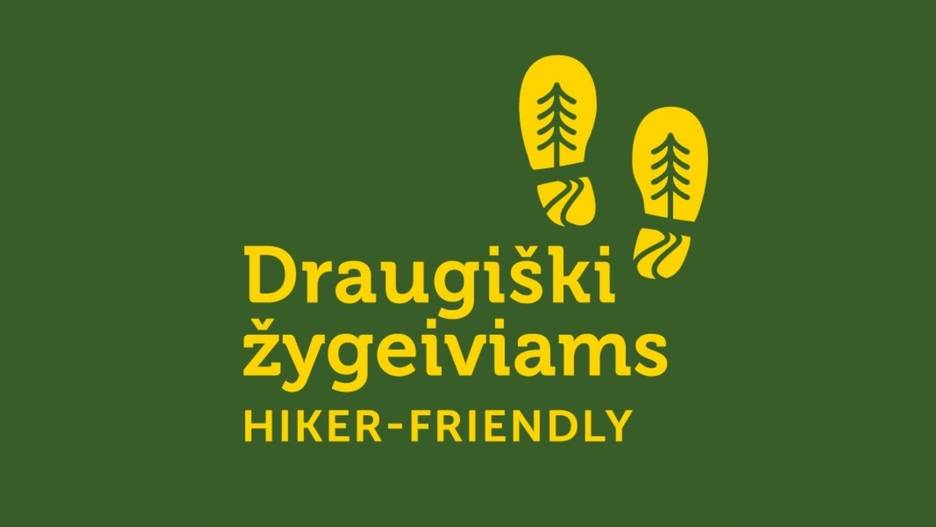 Molėtų turizmo ir verslo informacijos centrui skirtas paslaugų ženklas „Draugiški žygeiviams“ / „Hiker-friendly“ 