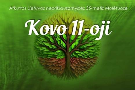  Atkurtos Lietuvos nepriklausomybės 35-metis Molėtuose 